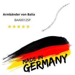 Balia Damen Armband 925 Silber matt und poliert 18,5cm BAA0012SP