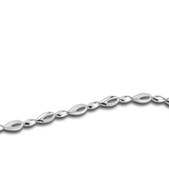 Balia Damen Armband Zirkonia 925 Silber matt glanz 18,5cm BAA0003SW
