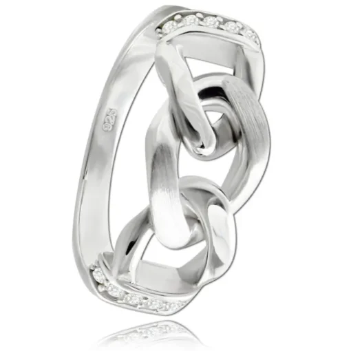 Balia Damen Chain Ring aus 925 Silber Gr.56 BAR027W56