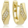 Balia Damen Creolen aus 333 Gelbgold mit Zirkonia BGO0122GW