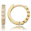 Balia Damen Creolen aus 333 Gelbgold mit Zirkonia BGO0058GW