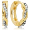 Balia Damen Creolen aus 333 Gelbgold mit Zirkonia BGO0035GW