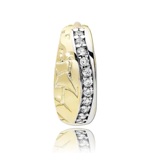 Balia Damen Creolen aus 333 Gelbgold mit Zirkonia BGO0055GW