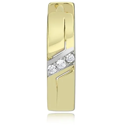 Balia Damen Creolen aus 333 Gelbgold mit Zirkonia BGO0011GW