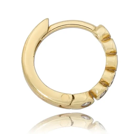 Balia Damen Creolen aus 333 Gelbgold mit Zirkonia BGO0058GW