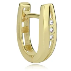 Balia Damen Creolen aus 333 Gelbgold mit Zirkonia BGO0006GW