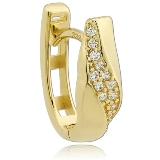 Balia Damen Creolen aus 333 Gelbgold mit Zirkonia BGO0122GW