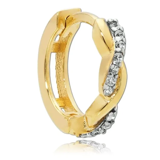 Balia Damen Creolen aus 333 Gelbgold mit Zirkonia BGO0035GW
