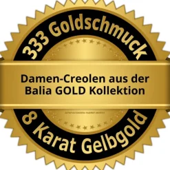 Balia Damen Creolen aus 333 Rosegold mit Zirkonia BGO0032RW