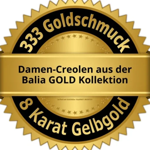Balia Damen Creolen aus 333 Rosegold mit Zirkonia BGO0032RW