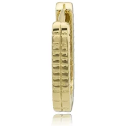 Balia Damen Creolen Muster eckig aus 333 Gelbgold BGO0108GO