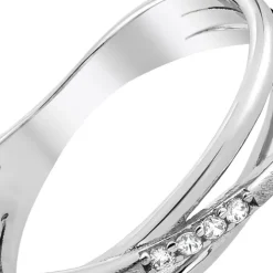 Balia Damen Fashion Ring aus 925 Silber Zirkonia weiß Gr.56 BAR023W56