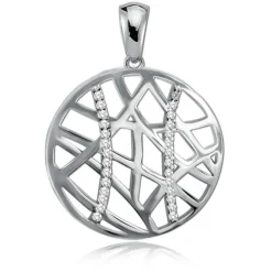 Balia Damen Kettenanhänger 925 Silber poliert BAH0035SW