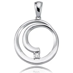 Balia Damen Kettenanhänger 925 Silber poliert BAH0006SW