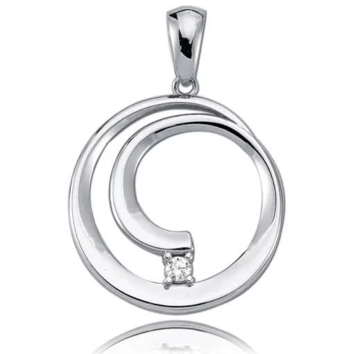 Balia Damen Kettenanhänger 925 Silber poliert BAH0006SW