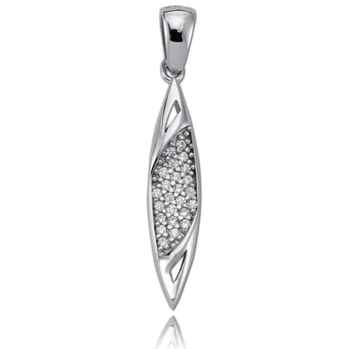 Balia Damen Kettenanhänger 925 Silber poliert BAH0008SW