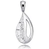 Balia Damen Kettenanhänger 925 Silber matt und geschlagen BAH0016SO