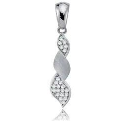 Balia Damen Kettenanhänger 925 Silber matt und poliert BAH0021SW
