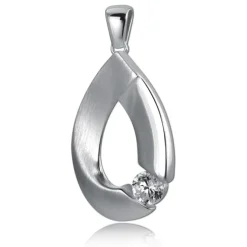 Balia Damen Kettenanhänger 925 Silber matt und poliert BAH0025SW