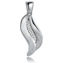Balia Damen Kettenanhänger 925 Silber matt und poliert BAH0027SW