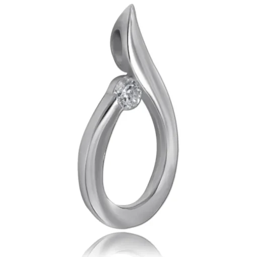 Balia Damen Kettenanhänger 925 Silber poliert BAH0031SW