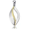 Balia Damen Kettenanhänger bicolor 925 Silber matt und glänzend BAH0009ST