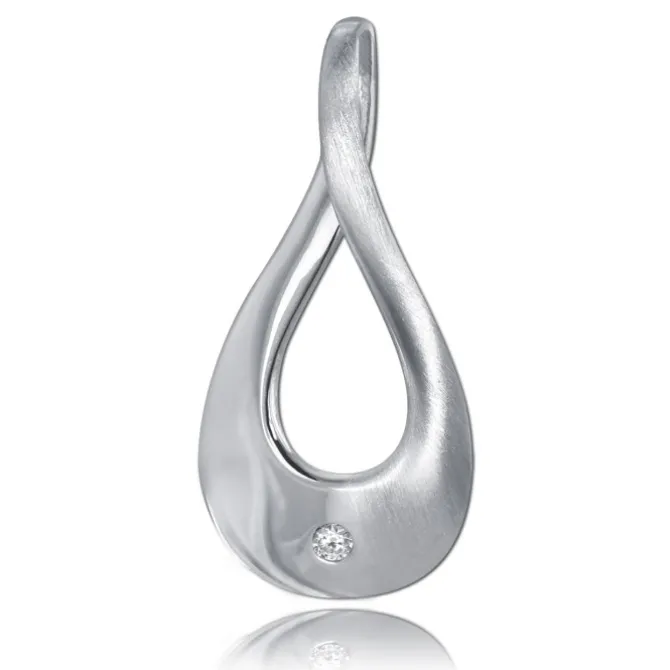 Balia Damen Kettenanhänger 925 Silber matt und poliert BAH0019SW