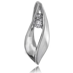 Balia Damen Kettenanhänger 925 Silber matt und poliert BAH0028SW