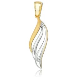 Balia Damen Kettenanhänger aus 333 Gelbgold mit Zirkonia BGH0005GW