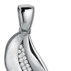 Balia Damen Kettenanhänger 925 Silber matt und poliert BAH0027SW