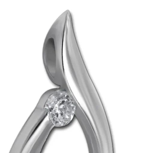Balia Damen Kettenanhänger 925 Silber poliert BAH0031SW