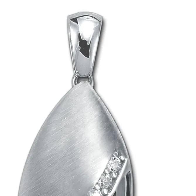 Balia Damen Kettenanhänger 925 Silber matt und poliert BAH0040SW