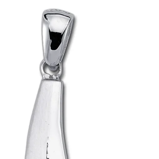 Balia Damen Kettenanhänger 925 Silber matt und poliert BAH0002SW