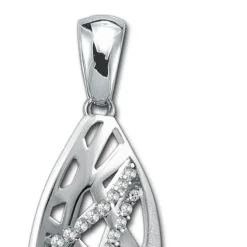 Balia Damen Kettenanhänger 925 Silber matt und poliert BAH0041SW