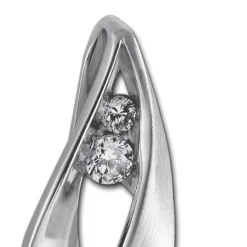 Balia Damen Kettenanhänger 925 Silber matt und poliert BAH0028SW