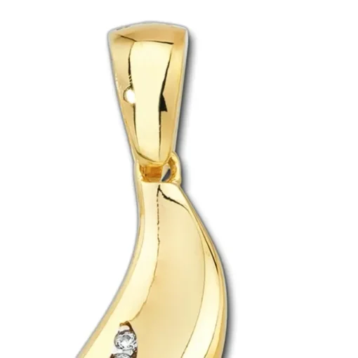 Balia Damen Kettenanhänger aus 333 Gelbgold mit Zirkonia BGH0004GW
