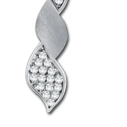 Balia Damen Kettenanhänger 925 Silber matt und poliert BAH0021SW