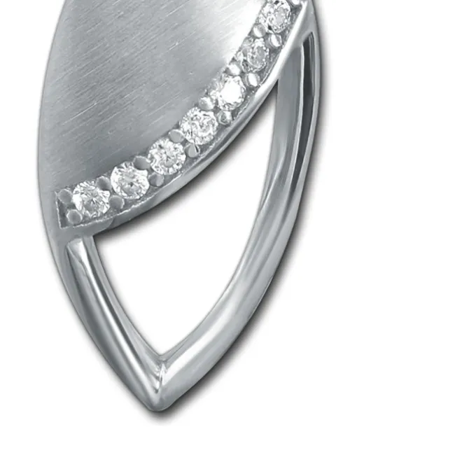 Balia Damen Kettenanhänger 925 Silber matt und poliert BAH0040SW