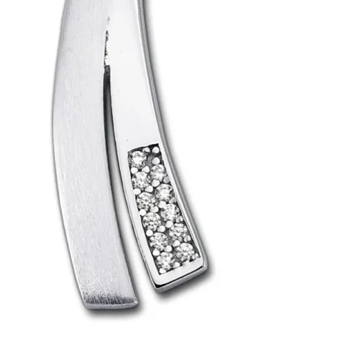 Balia Damen Kettenanhänger 925 Silber matt und poliert BAH0002SW