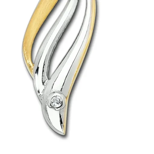 Balia Damen Kettenanhänger aus 333 Gelbgold mit Zirkonia BGH0005GW