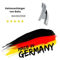 Balia Damen Kettenanhänger 925 Silber matt und poliert BAH0029SW