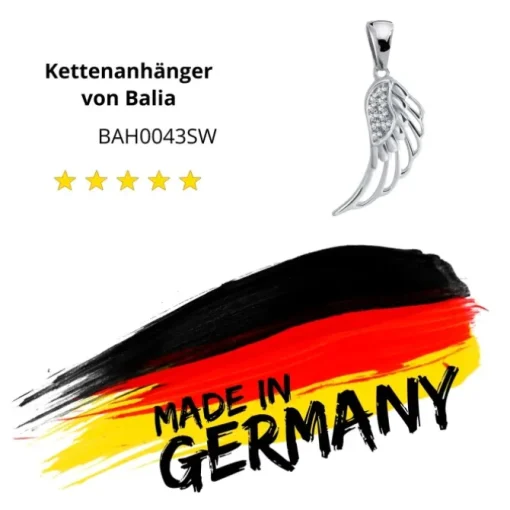 Balia Damen Kettenanhänger 925 Silber poliert BAH0043SW