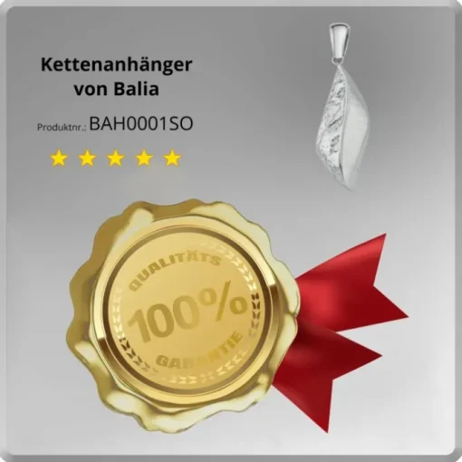 Balia Damen Kettenanhänger 925 Silber matt und geschlagen BAH0001SO