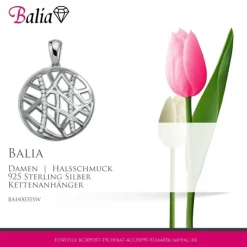 Balia Damen Kettenanhänger 925 Silber poliert BAH0035SW