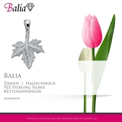 Balia Damen Kettenanhänger 925 Silber poliert BAH0044SW