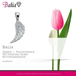 Balia Damen Kettenanhänger 925 Silber poliert BAH0043SW