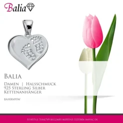 Balia Damen Kettenanhänger 925 Silber poliert BAH0049SW