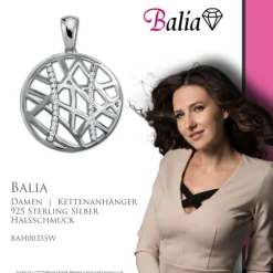 Balia Damen Kettenanhänger 925 Silber poliert BAH0035SW