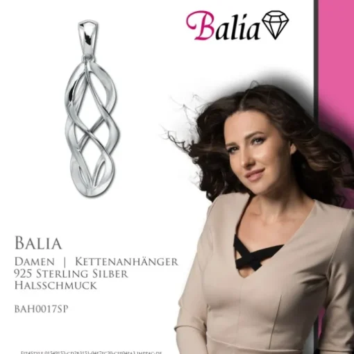 Balia Damen Kettenanhänger 925 Silber glanz BAH0017SP