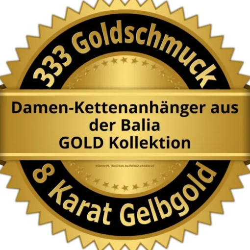 Balia Damen Kettenanhänger aus 333 Gelbgold mit Zirkonia BGH0005GW